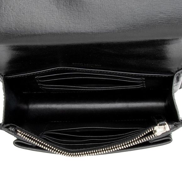 Saint Laurent Smooth Calfskin Monogram Sunset Mini Wallet on Chain Bag - Picture 7 of 15